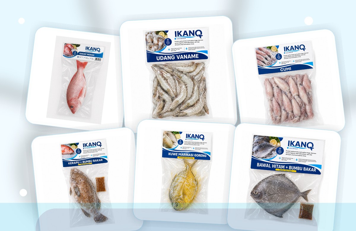 Ragam produk IKANQ: ikan, udang, dan cumi frozen
