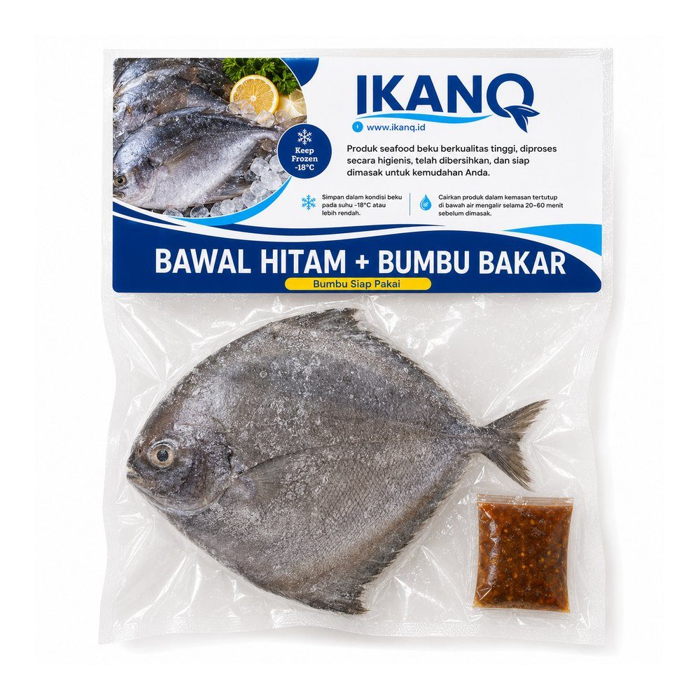Bawal Hitam A + Bumbu Bakar