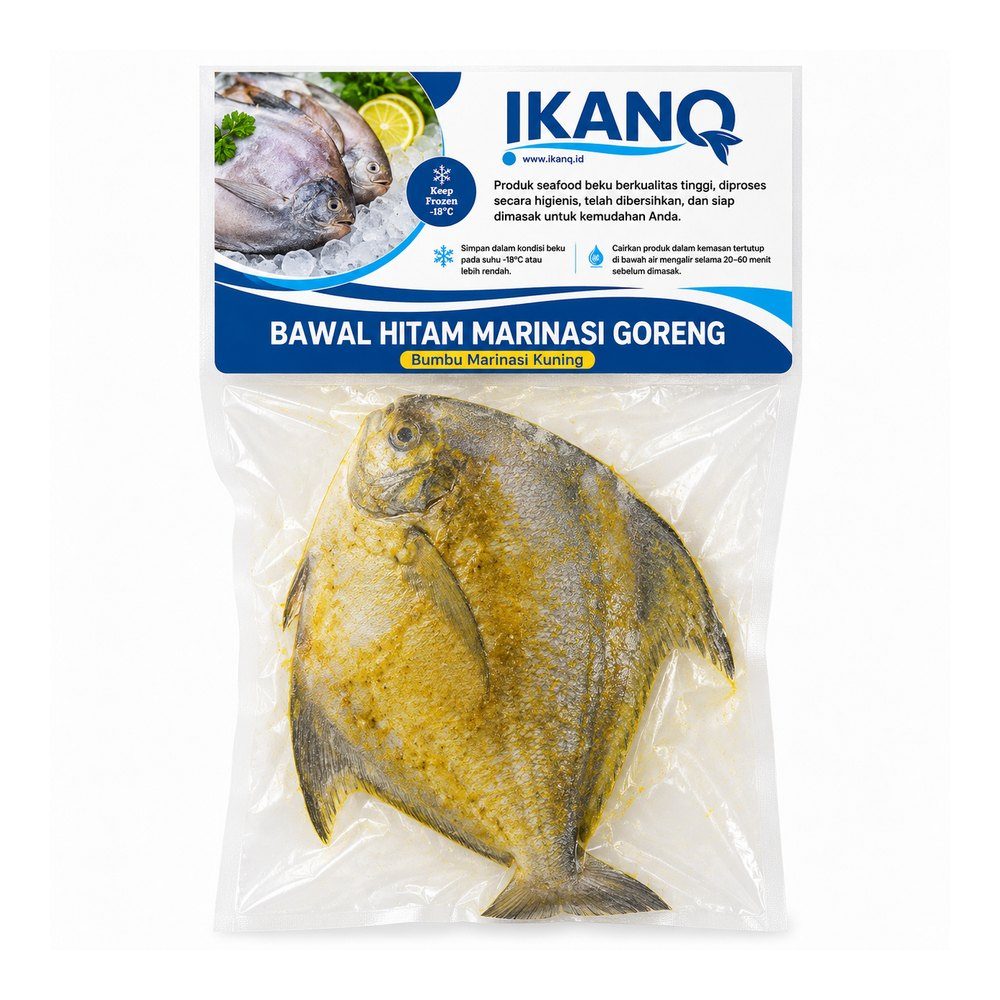 Bawal Hitam Marinasi Goreng