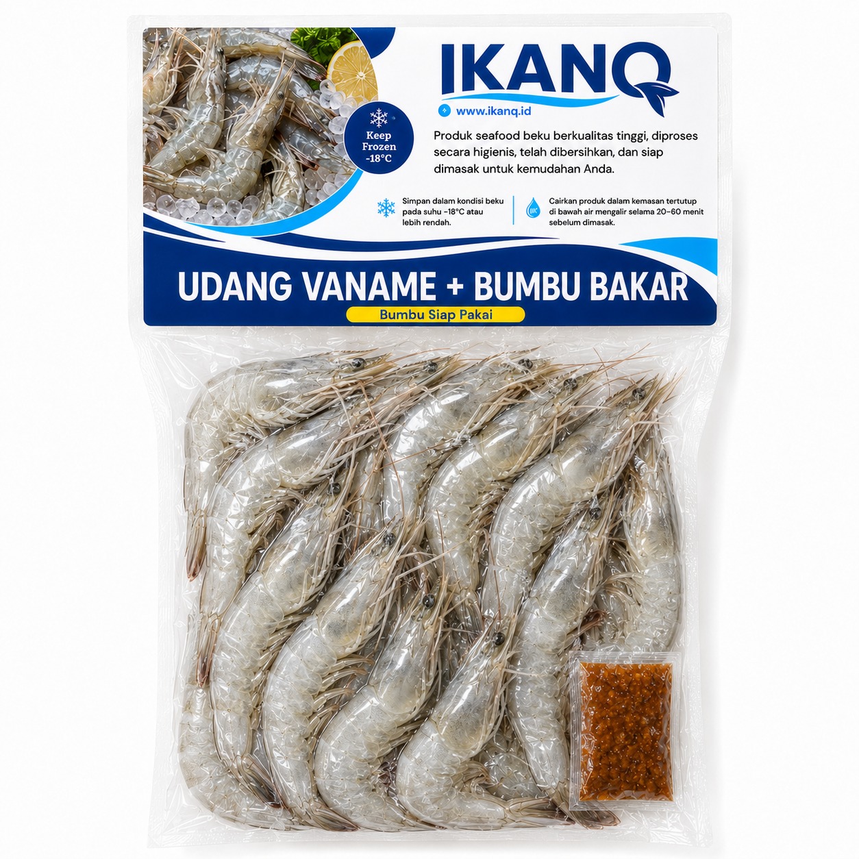 Udang Vaname 350Gr + Bumbu Bakar