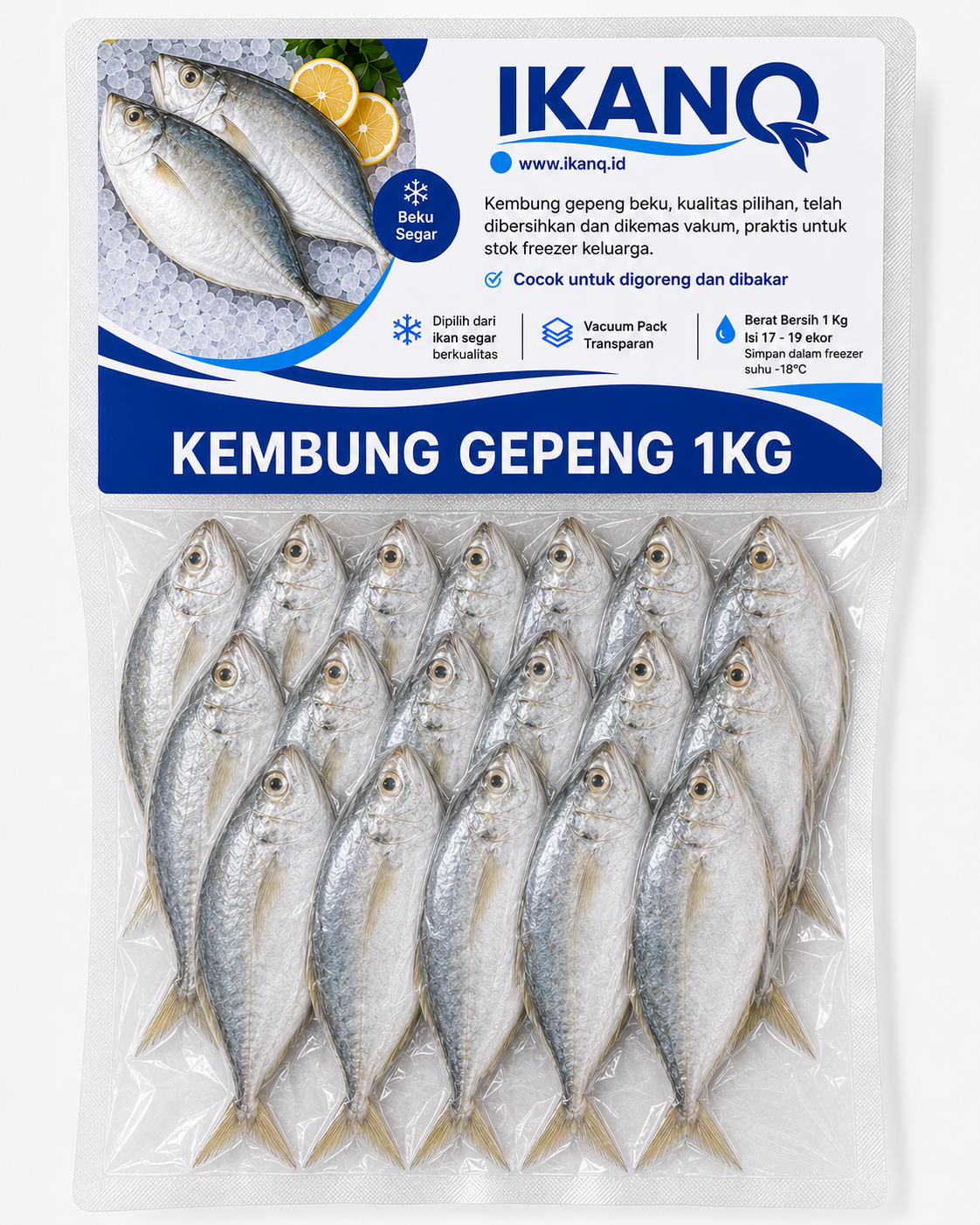 Kembung Gepeng 10ekor / Pack