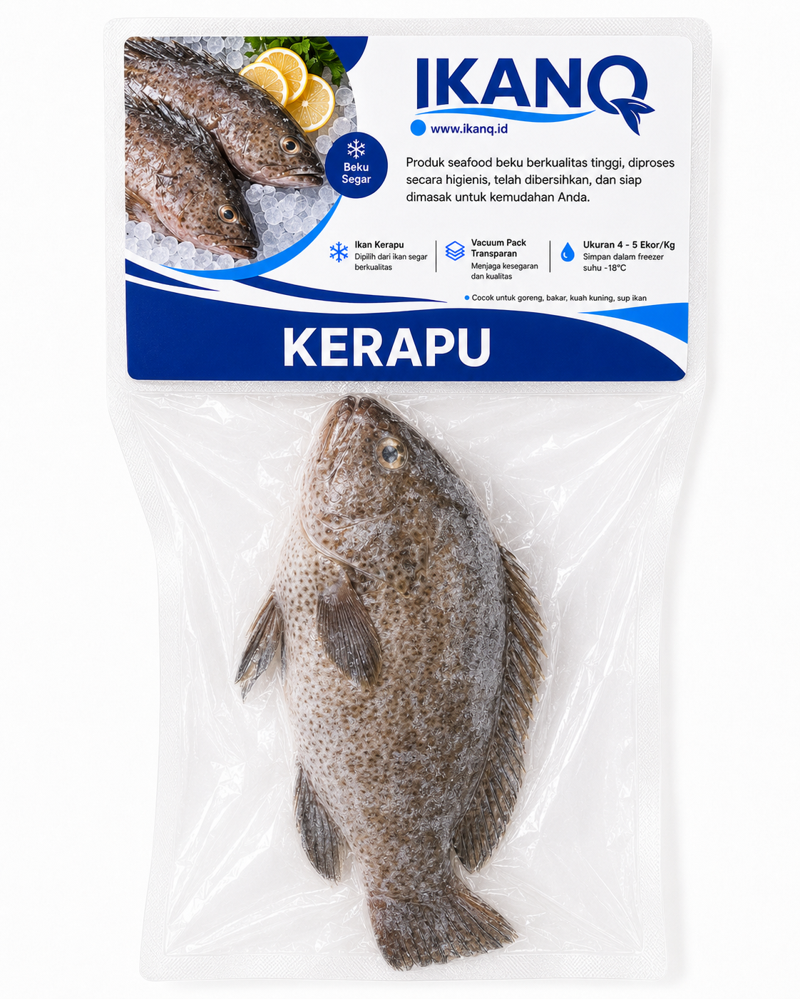 Kerapu 1 Pack isi 3 - 5 Ekor
