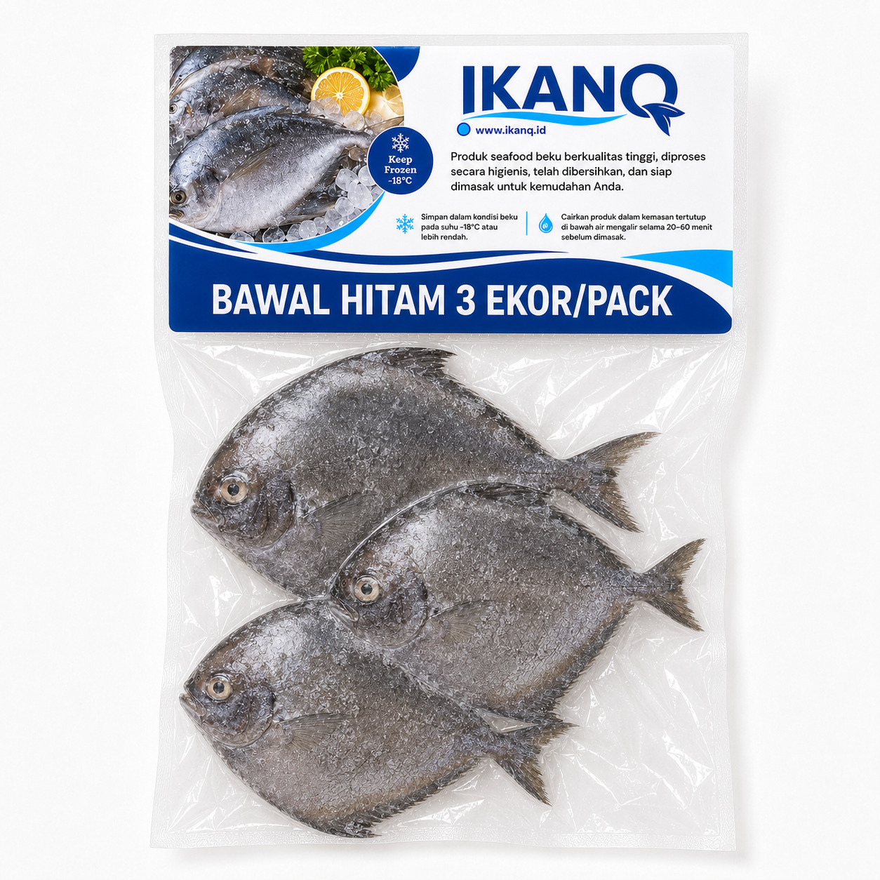 Bawal Hitam 3 ekor/pack